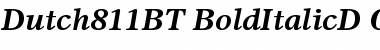 Download Dutch 811 Bold Italic Font Title Preview
