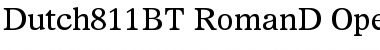 Download Dutch 811 Regular Font Title Preview