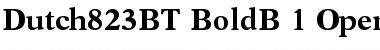 Download Dutch 823 Bold Font Title Preview