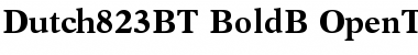 Download Dutch 823 Bold Font Title Preview