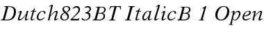 Download Dutch 823 Italic Font Title Preview