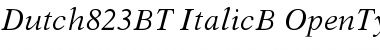 Download Dutch 823 Italic Font Title Preview