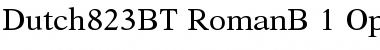 Download Dutch 823 Regular Font Title Preview