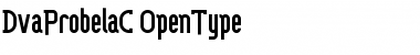 Download DvaProbelaC Regular Font Title Preview