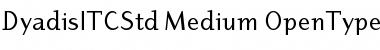 Download Dyadis ITC Std Medium Font Title Preview