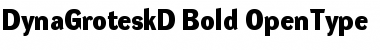 Download DynaGrotesk D Bold Font Title Preview