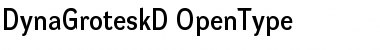 Download DynaGrotesk D Regular Font Title Preview