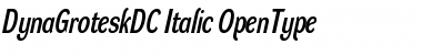Download DynaGrotesk DC Italic Font Title Preview