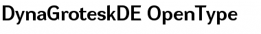 Download DynaGrotesk DE Regular Font Title Preview