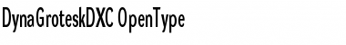 Download DynaGrotesk DXC Regular Font Title Preview