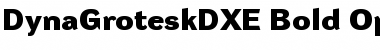 Download DynaGrotesk DXE Bold Font Title Preview
