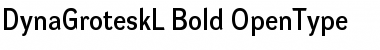 Download DynaGrotesk L Bold Font Title Preview