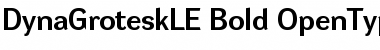 Download DynaGrotesk LE Bold Font Title Preview