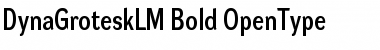 Download DynaGrotesk LM Bold Font Title Preview