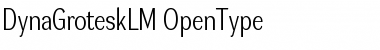 Download DynaGrotesk LM Regular Font Title Preview