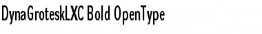 Download DynaGrotesk LXC Bold Font Title Preview