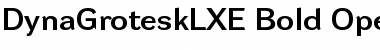 Download DynaGrotesk LXE Bold Font Title Preview