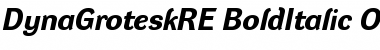 Download DynaGrotesk RE Bold Italic Font Title Preview