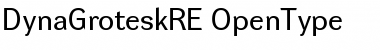 Download DynaGrotesk RE Regular Font Title Preview