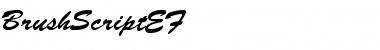 Download BrushScriptEF Regular Font Title Preview