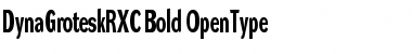 Download DynaGrotesk RXC Bold Font Title Preview