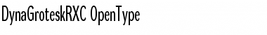 Download DynaGrotesk RXC Regular Font Title Preview