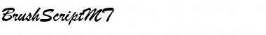 Download BrushScriptMT Regular Font Title Preview