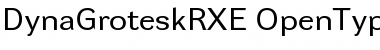 Download DynaGrotesk RXE Regular Font Title Preview