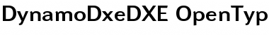Download Dynamo DXE Regular Font Title Preview
