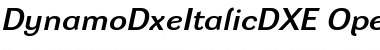 Download Dynamo DXE Regular Font Title Preview