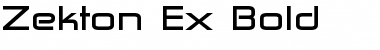 Download Zekton Ex Bold Font