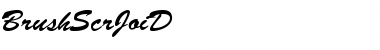 Download BrushScrJoiD Regular Font Title Preview
