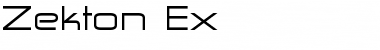 Download Zekton Ex Regular Font