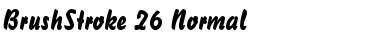 Download BrushStroke 26 Normal Font Title Preview