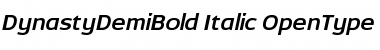 Download DynastyDemiBold Italic Font Title Preview
