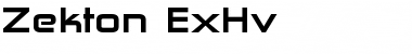 Download Zekton ExHv Regular Font