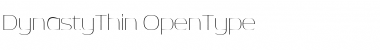 Download DynastyThin Regular Font Title Preview