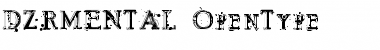Download DZR MENTAL Regular Font Title Preview
