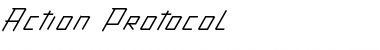 Download Action Protocol Italic Font Title Preview