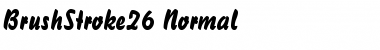 Download BrushStroke26 Normal Font Title Preview
