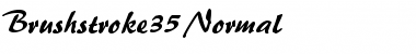 Download Brushstroke35 Normal Font Title Preview