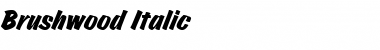 Download Brushwood Italic Font Title Preview