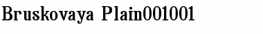 Download Bruskovaya Plain Font Title Preview