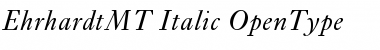 Download Ehrhardt MT Italic Font Title Preview