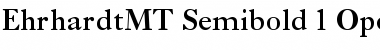 Download Ehrhardt MT Semi Bold Font Title Preview