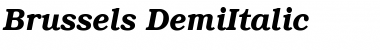 Download Brussels DemiItalic Font