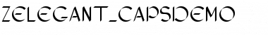 Download ZElegant_CapsDemo Normal Font