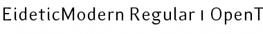 Download EideticModern Regular Font Title Preview