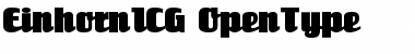 Download Einhorn ICG Font Title Preview