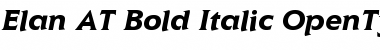 Download Elan AT Bold Italic Font